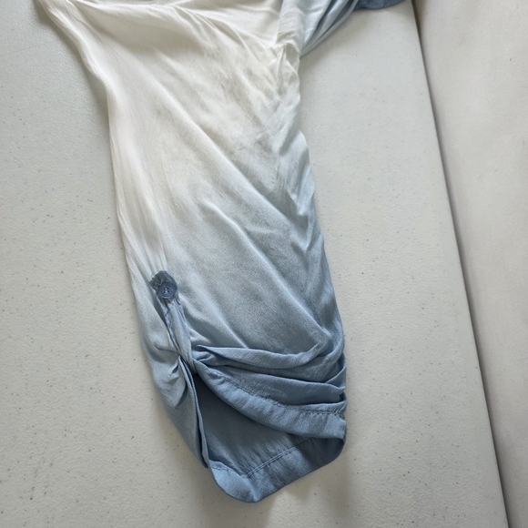 Prontomoda Giusy Silk Viscose Blend Top Size L Mixed Media Lightweight Tunic. - Picture 5 of 11